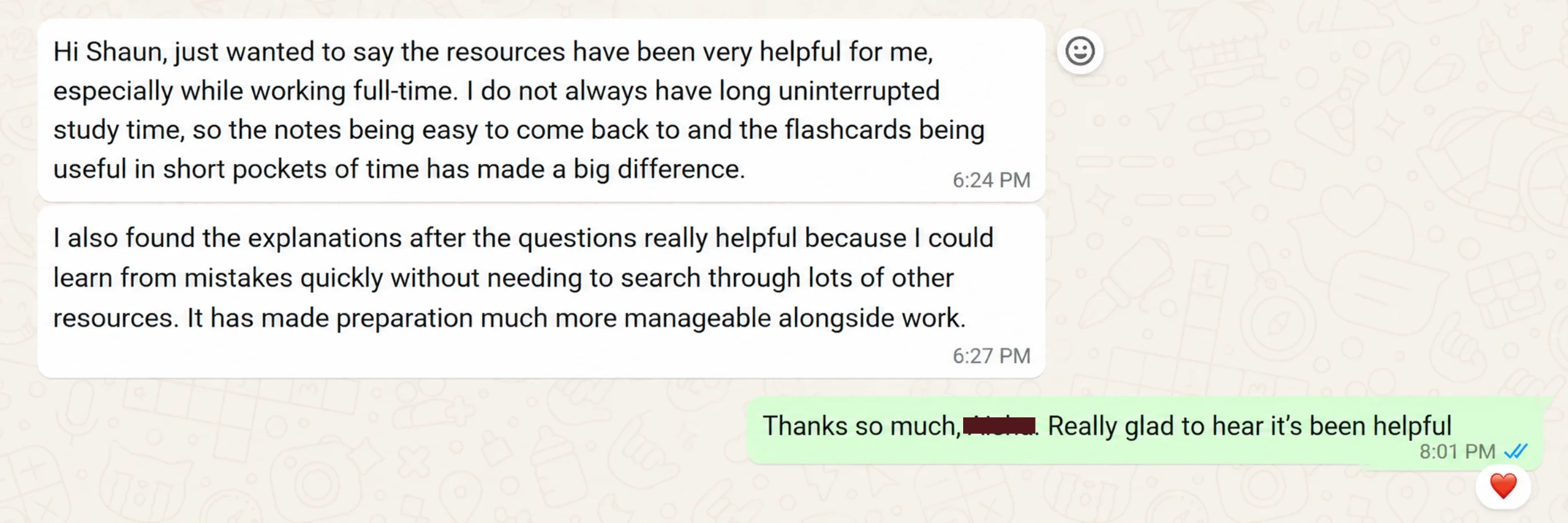 Message from a Fellow Academy candidate