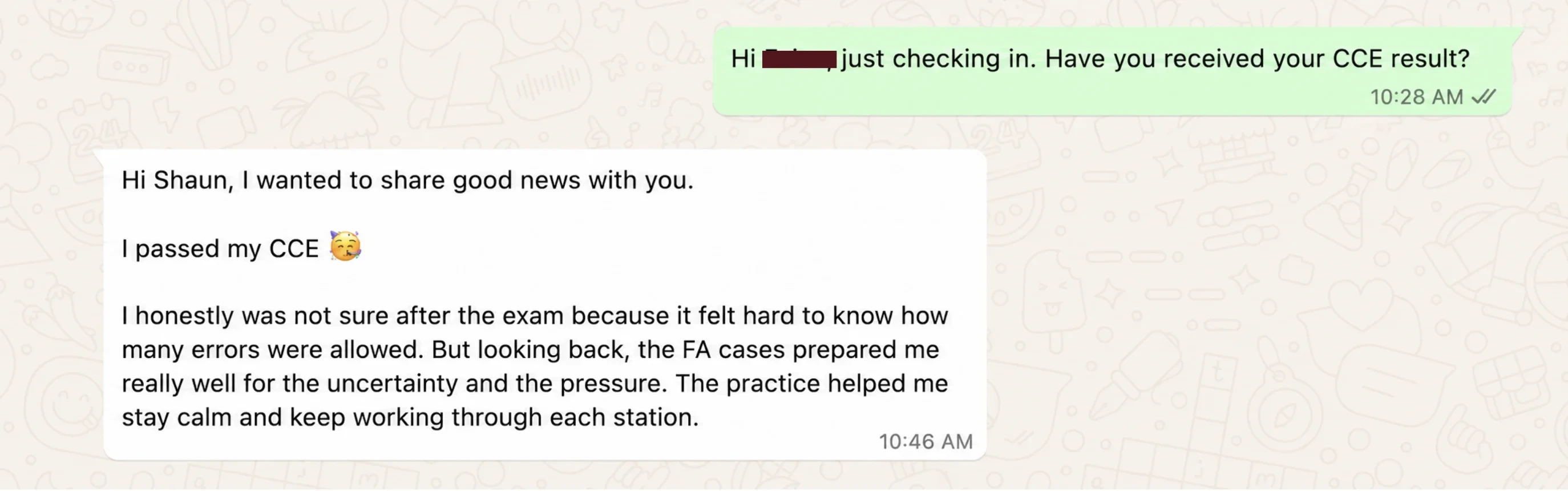 Message from a Fellow Academy candidate