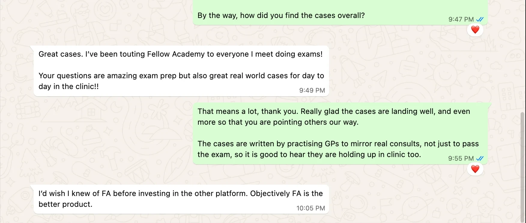 Message from a Fellow Academy candidate