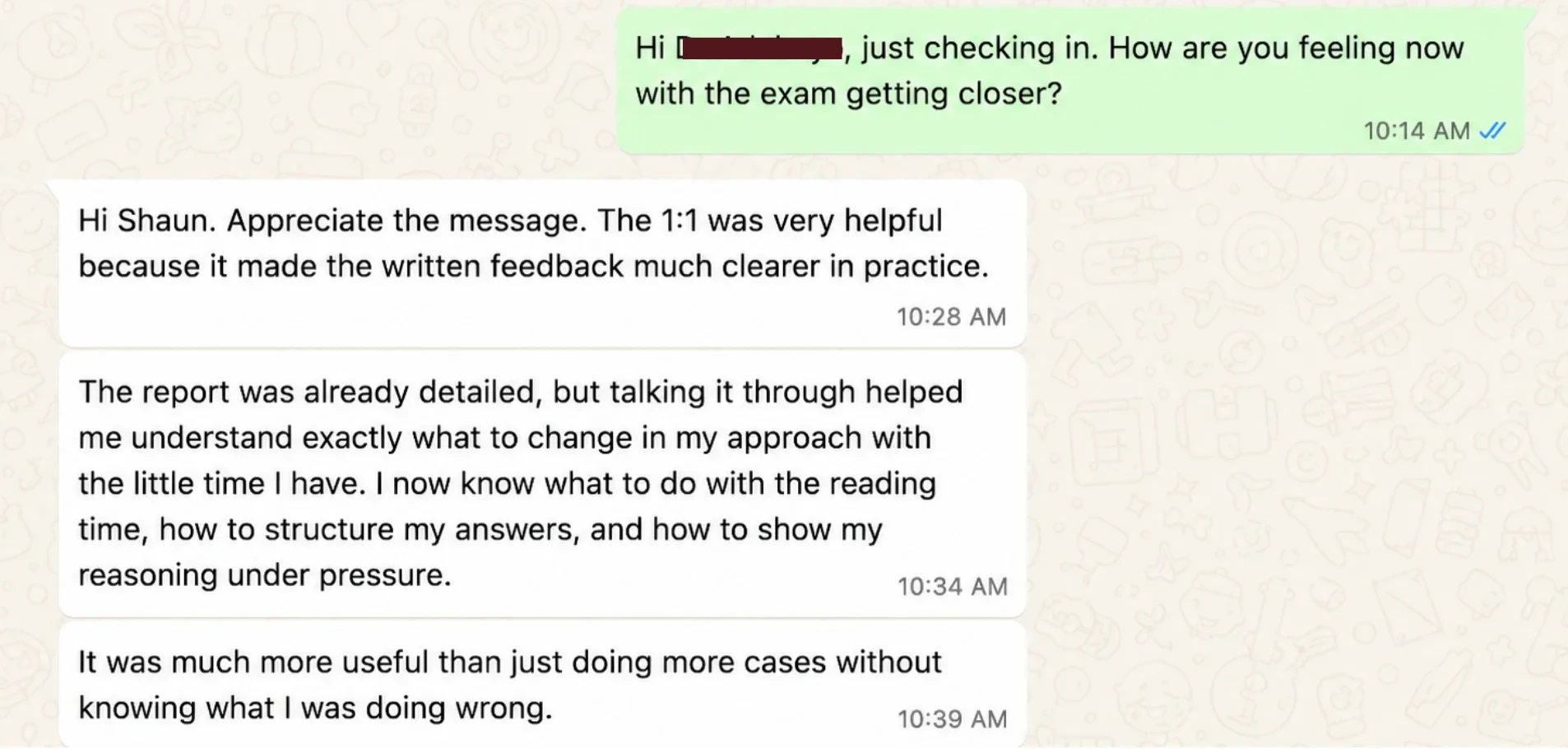 Message from a Fellow Academy candidate