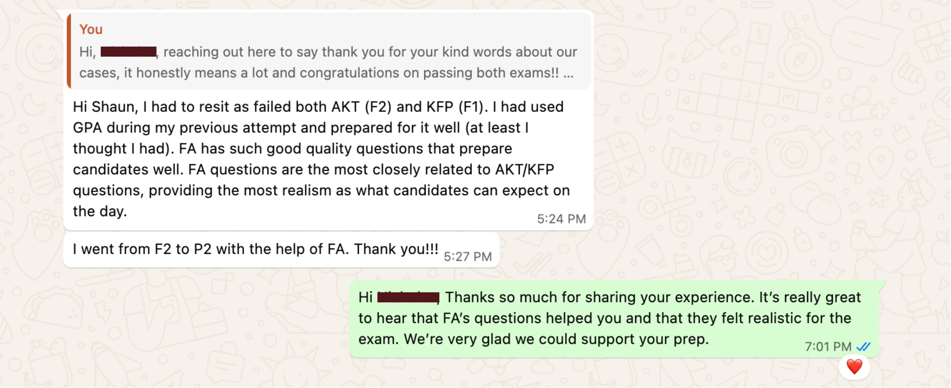 Message from a Fellow Academy candidate