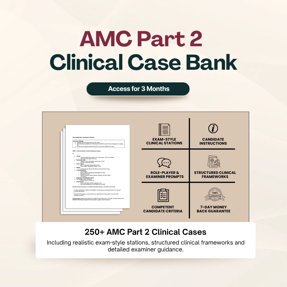 Complete AMC Part 2 Clinical Case Bank