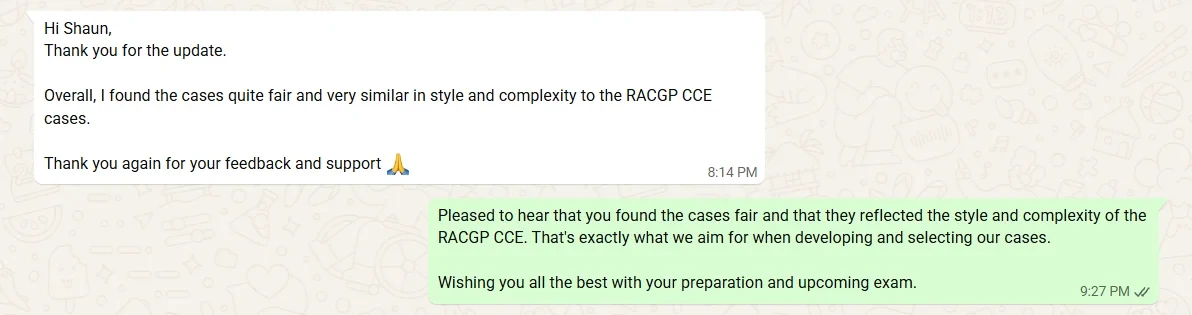 Message from a Fellow Academy candidate