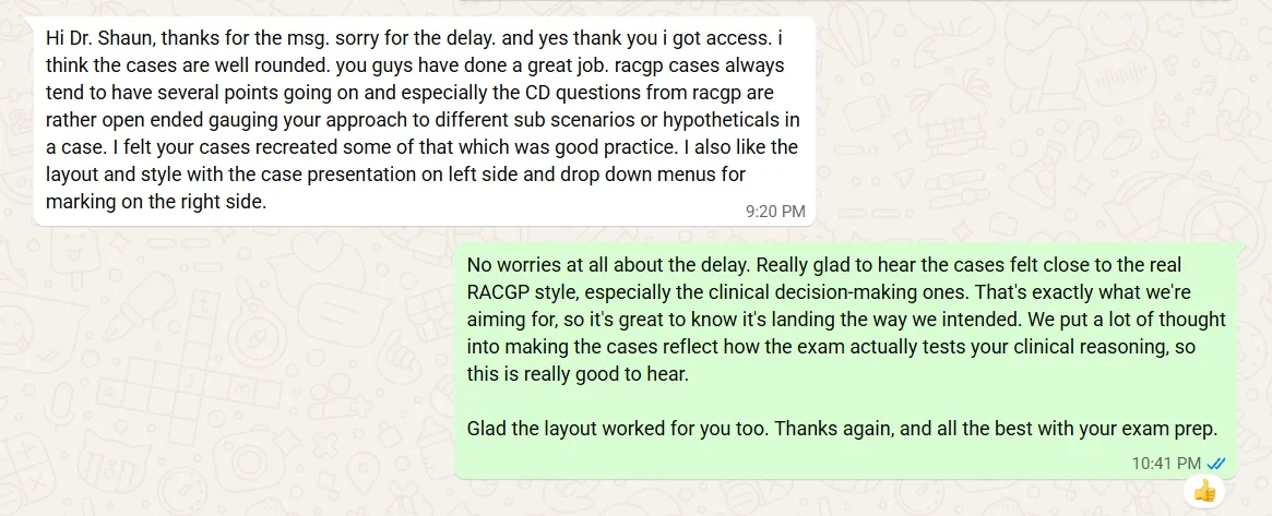 Message from a Fellow Academy candidate