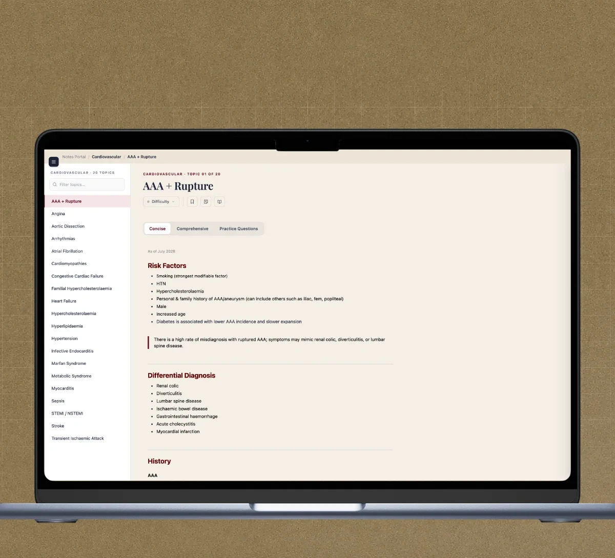 Review the Concise Clinical Topic Guide