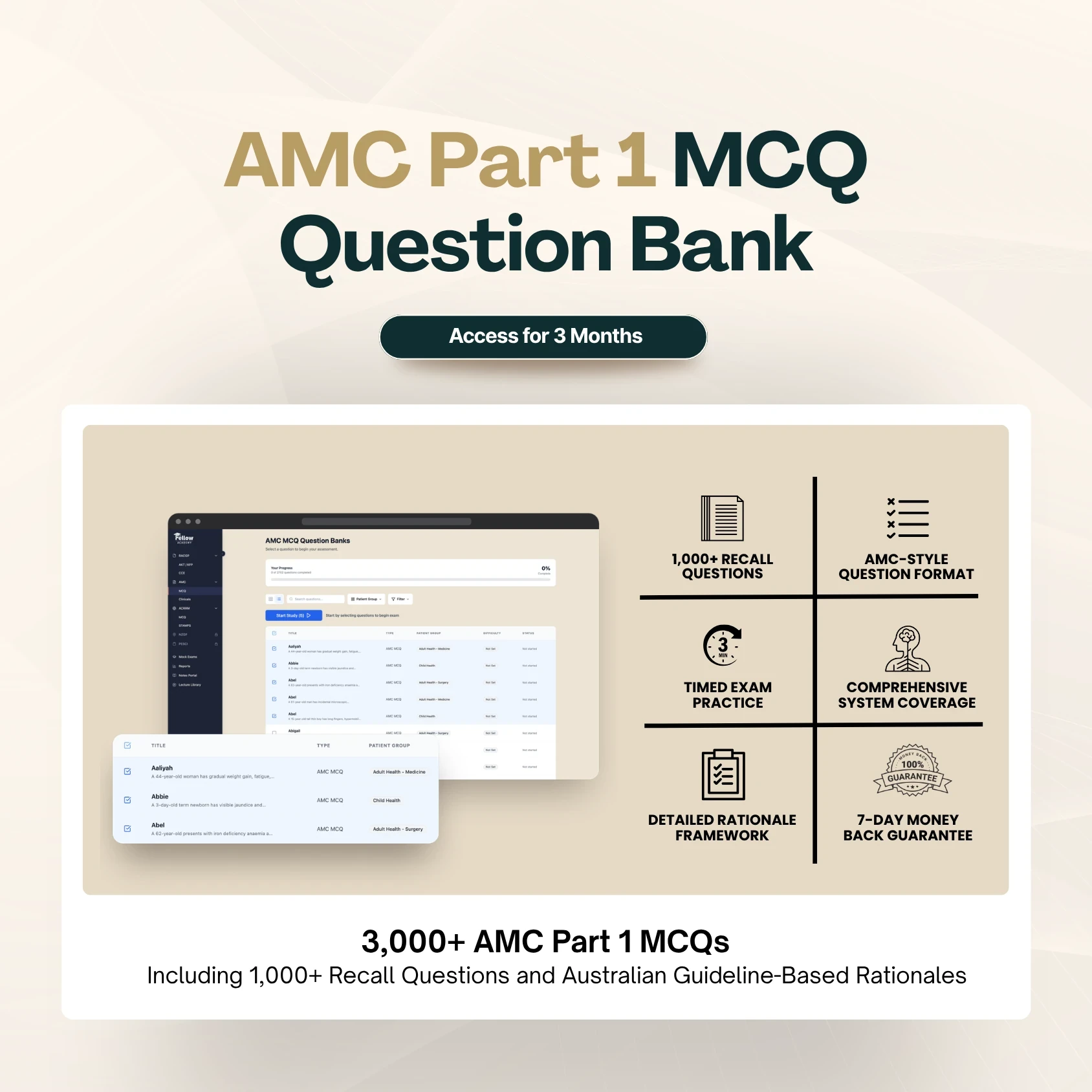 Complete AMC Part 1 MCQ Question Bank